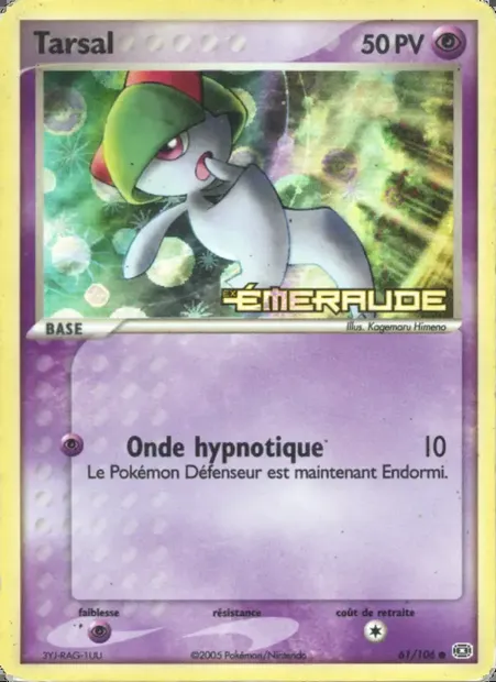 Tarsal, carte Pokémon EM 61 — extension EX Émeraude