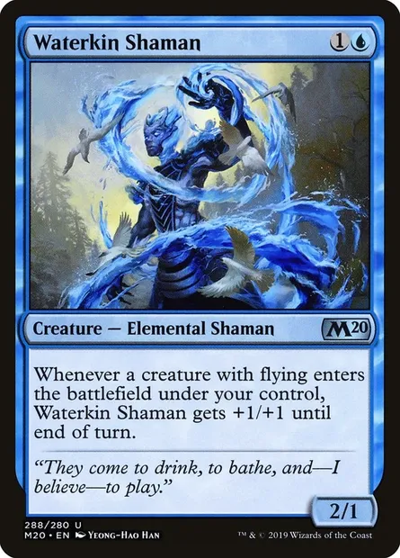 Waterkin Shaman, Magic card M20 288 — Core Set 2020 set