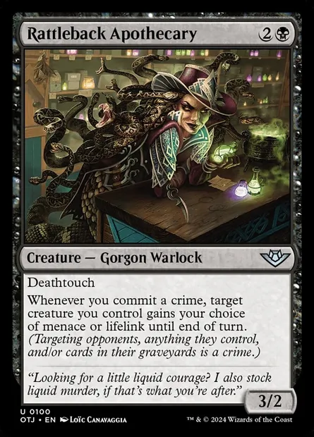 Rattleback Apothecary, Magic card OTJ 100 — Outlaws of Thunder Junction set