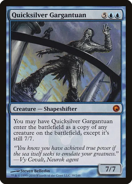 Quicksilver Gargantuan, Magic card SOM 39 — Scars of Mirrodin set