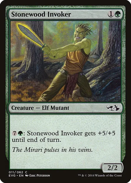 Stonewood Invoker, Magic card EVG 11 — Duel Decks Anthology: Elves vs. Goblins set