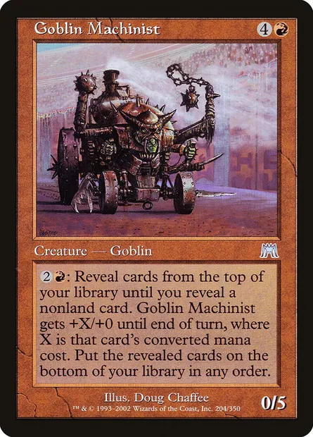 Goblin Machinist, Magic card ONS 204 — Onslaught set