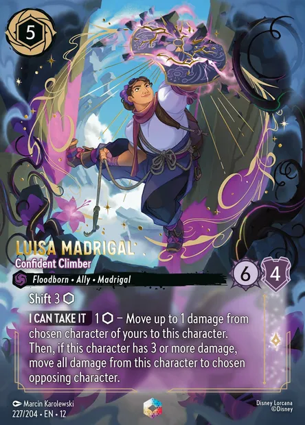 Luisa Madrigal - Confident Climber, Disney Lorcana card CH12-227 — Wilds Unknown set