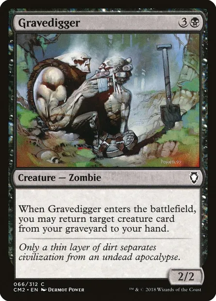 Gravedigger, Magic card CM2 66 — Commander Anthology Volume II set