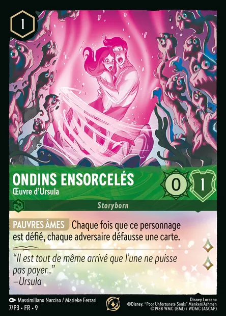 Ondins Ensorcelés - Œuvre d'Ursula, carte Disney Lorcana P3-007 — extension P3