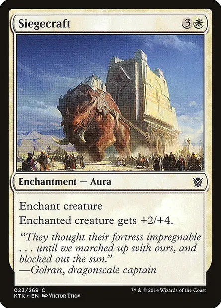 Siegecraft, Magic card KTK 23 — Khans of Tarkir set