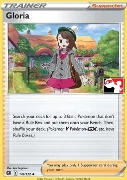 Gloria, Pokémon card PPS 141-3 — Play! Pokémon Prize Pack Series set