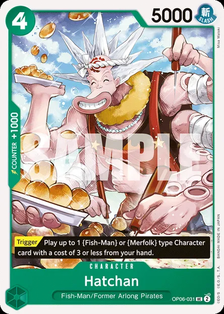Hatchan, One Piece card OP06-031 — WINGS OF THE CAPTAIN set