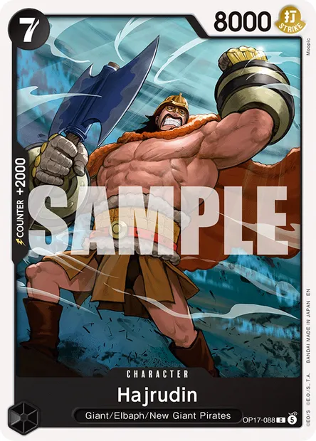 Hajrudin, One Piece card OP17-088 — THE WORLD’S STRONGEST WARRIORS set