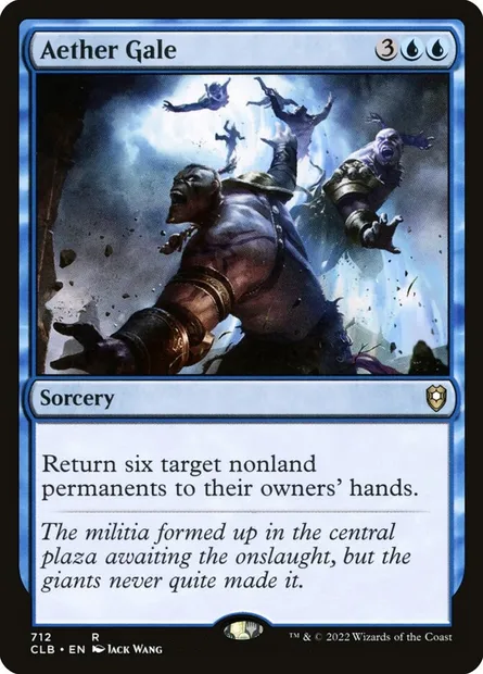 Aether Gale, Magic card CLB 712 — Commander Legends: Battle for Baldur's Gate set