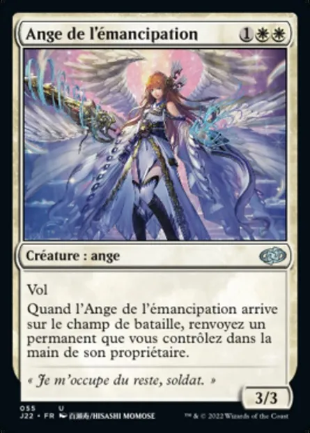 Ange de l'émancipation, carte Magic J22 55 — extension Jumpstart 2022