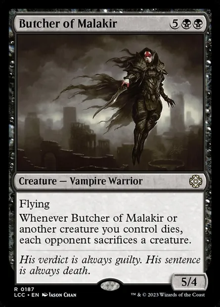 Butcher of Malakir, Magic card LCC 187 — The Lost Caverns of Ixalan Commander set