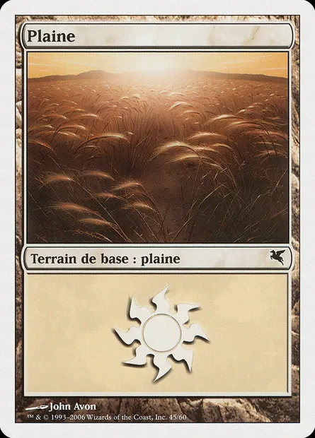Plains, Magic card PSAL G45 — Salvat 2005 set