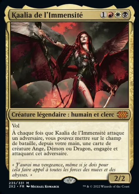 Kaalia de l'Immensité, carte Magic 2X2 235 — extension Double Masters 2022