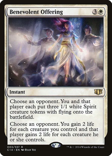 Benevolent Offering, Magic card C14 3 — Commander 2014 set