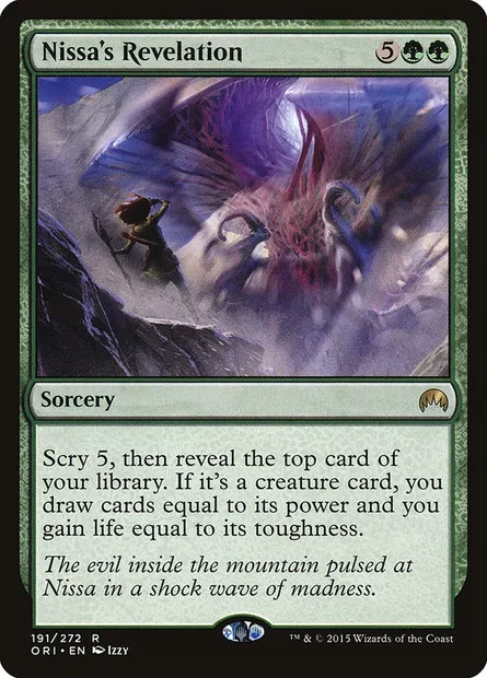 Nissa's Revelation, Magic card ORI 191 — Magic Origins set
