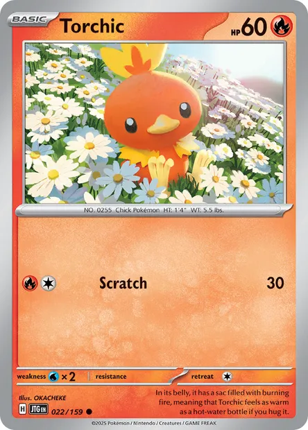 Torchic, Pokémon card JTG 022 — Journey Together set