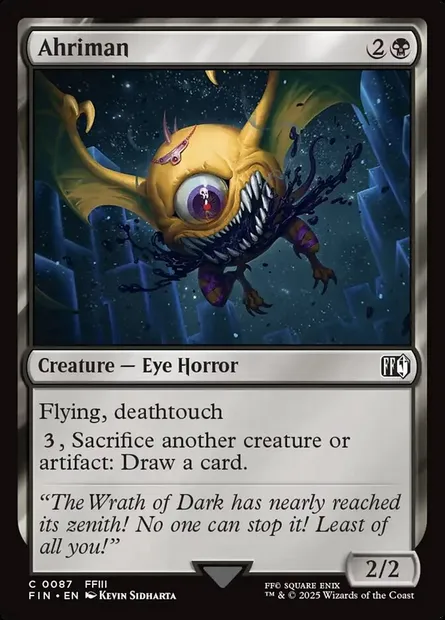 Ahriman, Magic card FIN 87 — Final Fantasy set