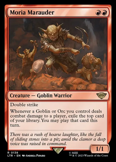 Moria Marauder, Magic card LTR 138 — The Lord of the Rings: Tales of Middle-earth set