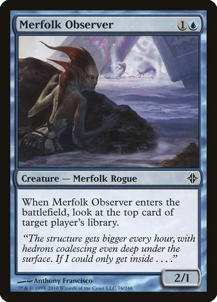 Merfolk Observer, Magic card ROE 76 — Rise of the Eldrazi set