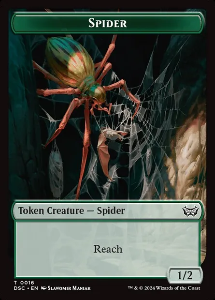Spider, Magic card TDSC 16 — Duskmourn Commander Tokens set
