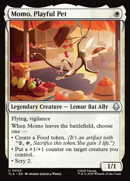 Momo, Playful Pet, Magic card TLA 30 — Avatar: The Last Airbender set