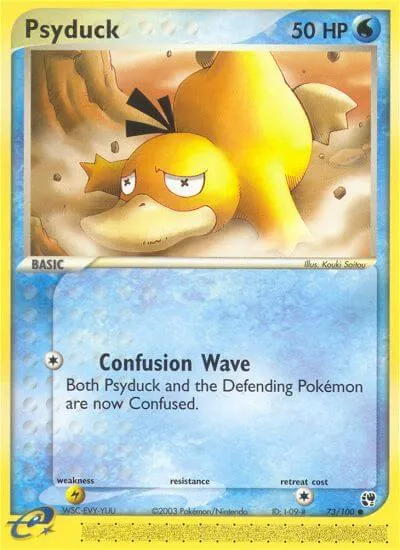 Psyduck, Pokémon card SS 73 — Sandstorm set