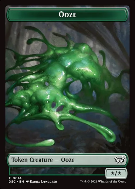 Ooze, Magic card TDSC 14 — Duskmourn Commander Tokens set