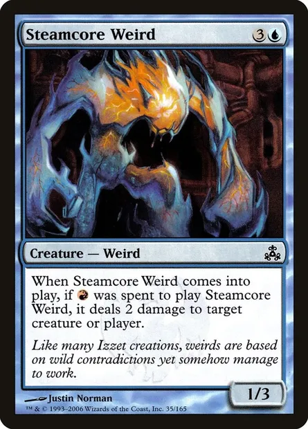Steamcore Weird, Magic card GPT 35 — Guildpact set