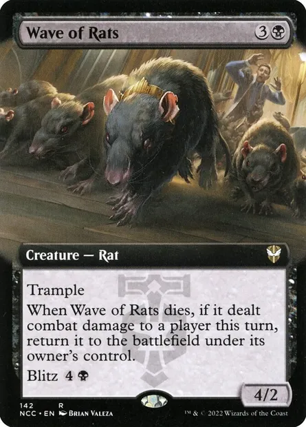 Wave of Rats, Magic card NCC 142 — New Capenna Commander set