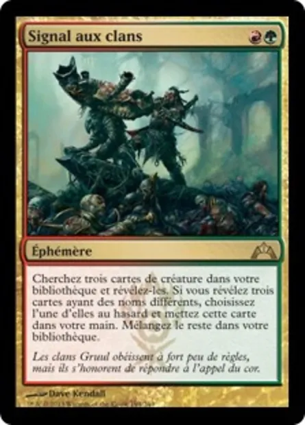 Signal aux clans, carte Magic GTC 194 — extension Insurrection
