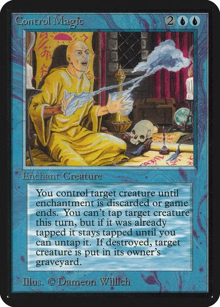 Contrôle magique, carte Magic LEA 52 — extension Limited Edition Alpha
