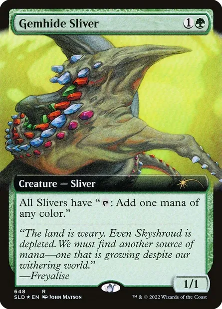 Gemhide Sliver, Magic card SLD 648 — Secret Lair Drop set