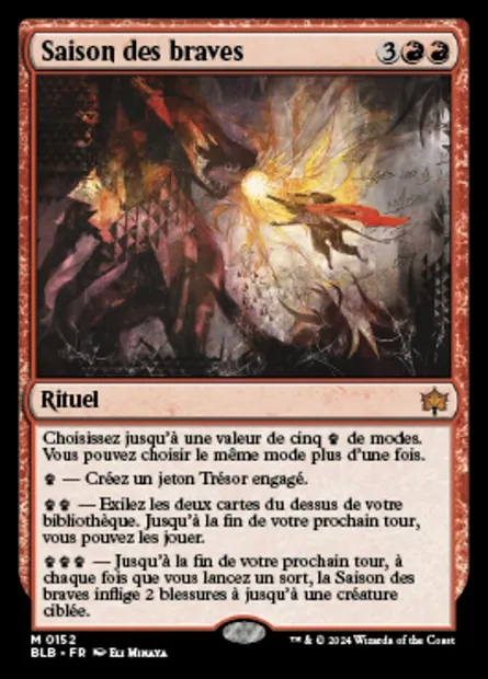 Saison des braves, carte Magic BLB 152 — extension Bloomburrow