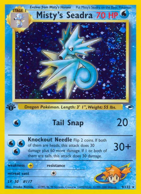 Misty's Seadra, Pokémon card GH 9 — Gym Heroes set