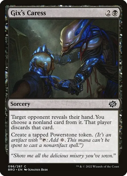 Gix's Caress, Magic card BRO 96 — The Brothers' War set