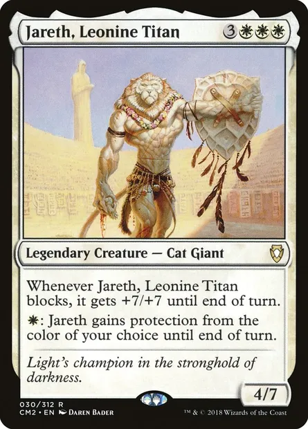 Jareth, titan léonin, carte Magic CM2 30 — extension Commander Anthology Volume II