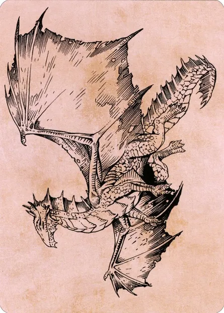 Ancient Bronze Dragon // Ancient Bronze Dragon, Magic card ACLB 58 — Battle for Baldur's Gate Art Series set