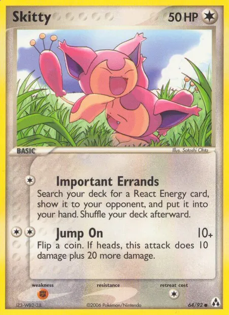 Skitty, Pokémon card LM 64 — Legend Maker set