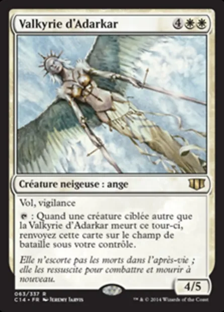 Valkyrie d'Adarkar, carte Magic C14 63 — extension Commander 2014