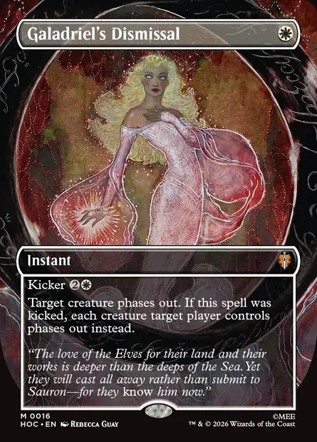 Galadriel's Dismissal, Magic card HOC 16 — The Hobbit Eternal set