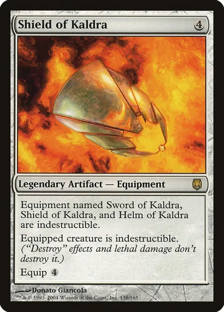 Bouclier de Kaldra, carte Magic DST 139 — extension Sombracier
