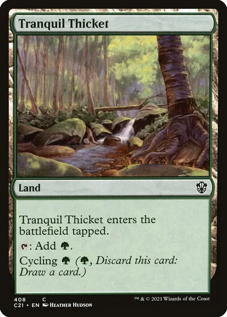 Tranquil Thicket, Magic card C21 408 — Commander 2021 set
