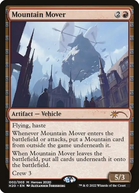 Mountain Mover, carte Magic PH20 2 — extension 2020 Heroes of the Realm