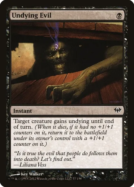 Undying Evil, Magic card DKA 77 — Dark Ascension set
