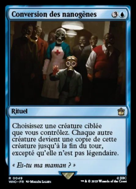 Conversion des nanogènes, carte Magic WHO 49 — extension Doctor Who