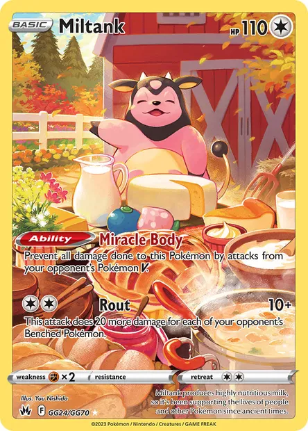 Miltank, Pokémon card CRZ GG24 — Crown Zenith set