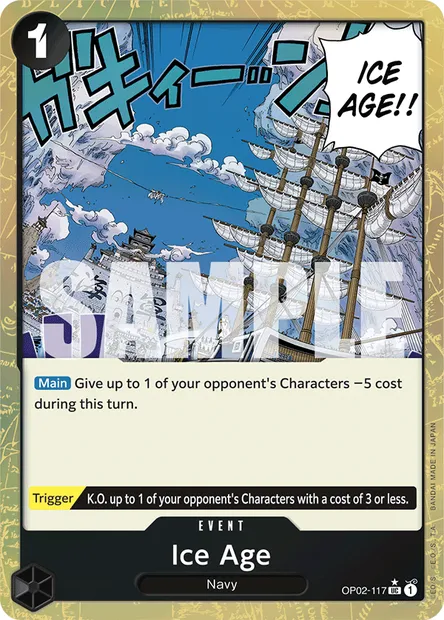 Ice Age, carte One Piece OP02-117 — extension PARAMOUNT WAR