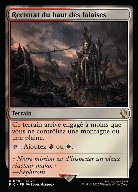 Rectorat du haut des falaises, carte Magic FIC 381 — extension Final Fantasy Commander