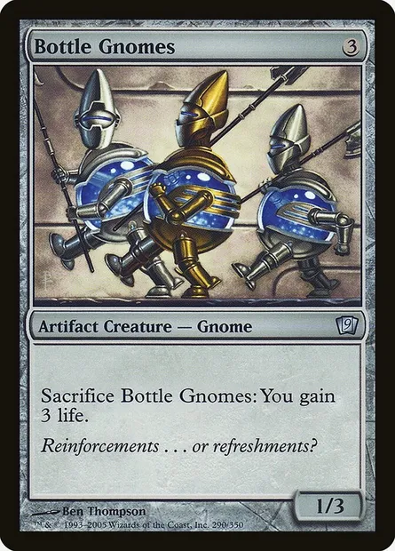 Bottle Gnomes, Magic card 9ED 290★ — Ninth Edition set